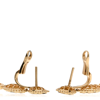 Boucheron 18K Yellow Gold Diamond Serpent Boheme Pendant Earrings 3 of 4