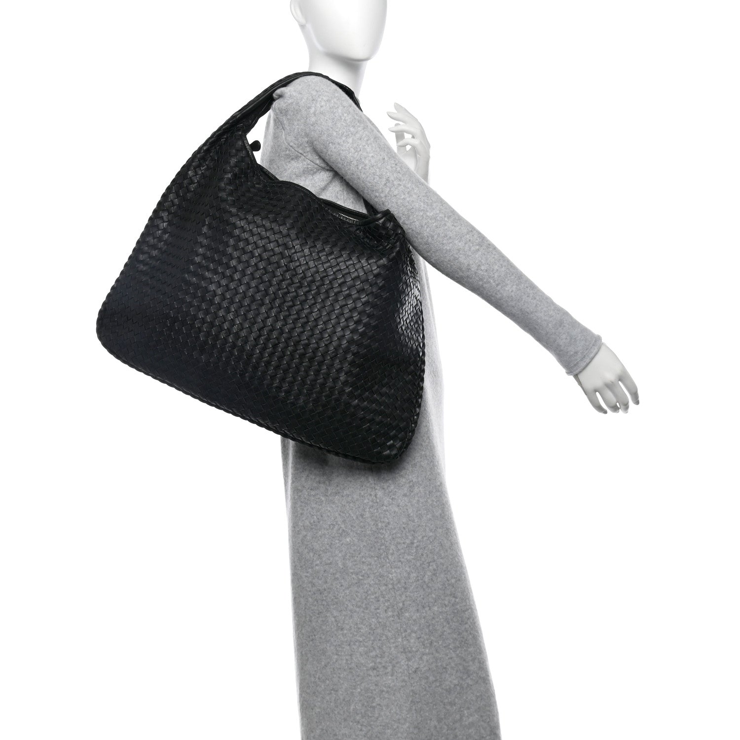 Bottega Veneta Nappa Intrecciato Maxi Veneta Hobo Black 2 of 13