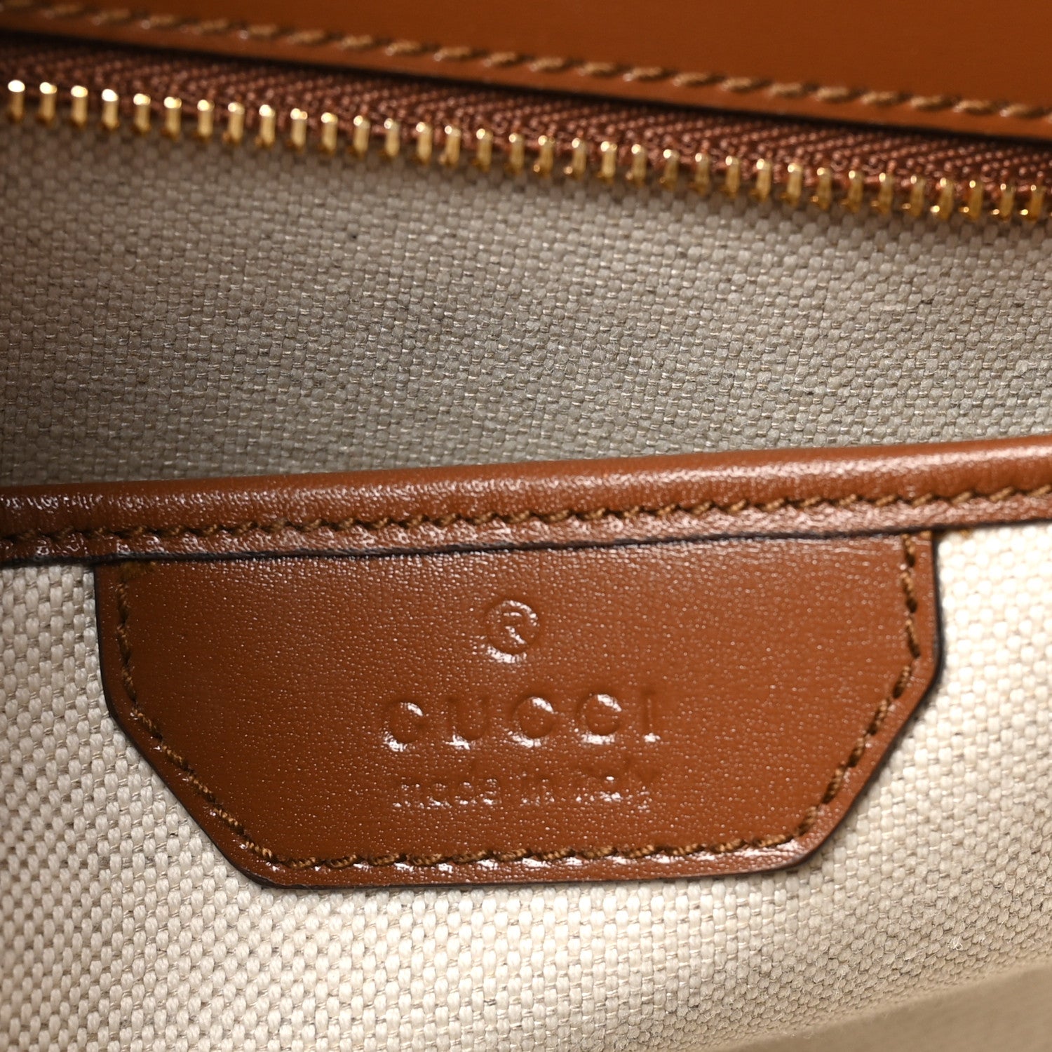 Gucci Boarded Dyana Lux Calfskin Web Medium Bamboo 1947 Top Handle Bag Brown 7 of 10