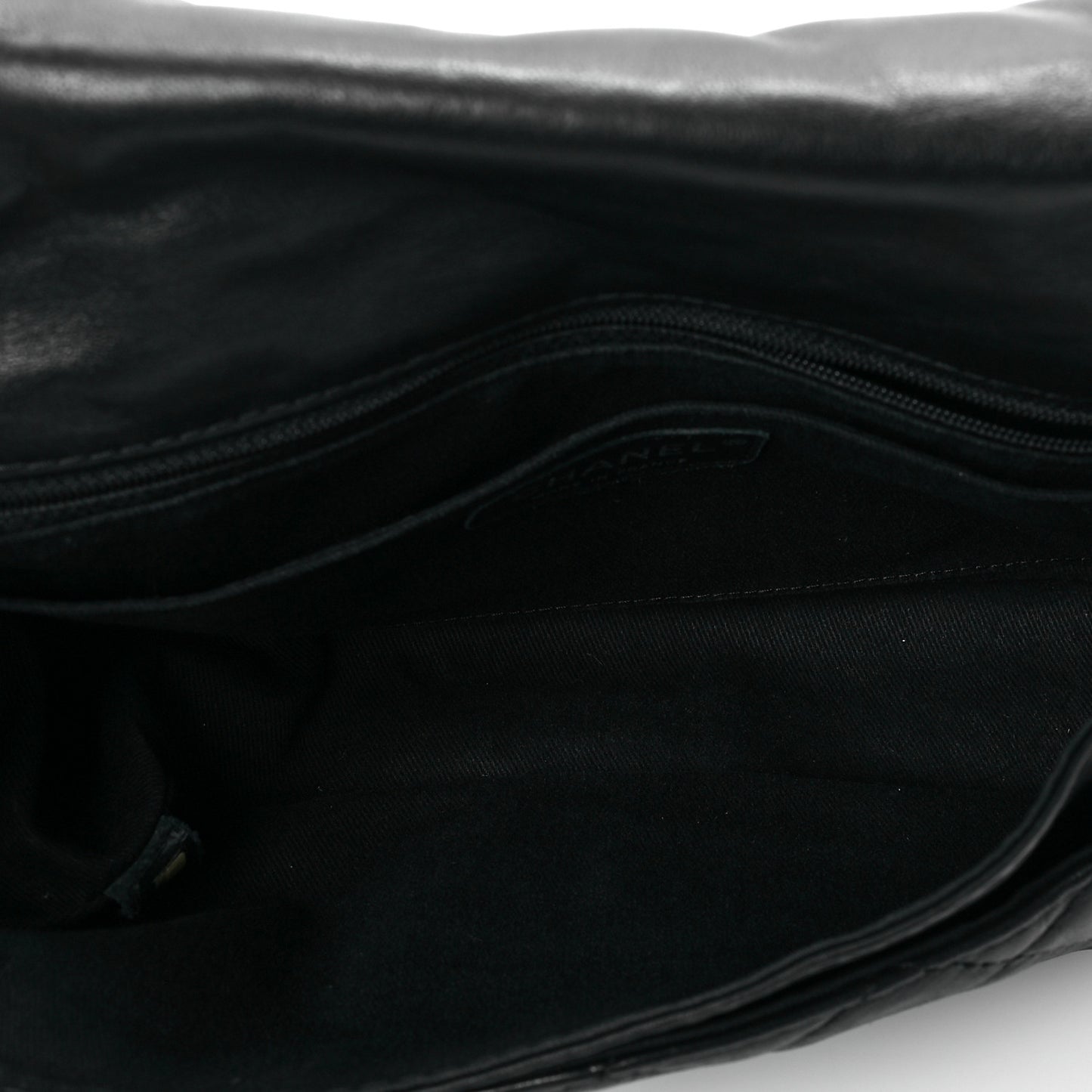 Lambskin Quilted Medium Icons Secret Label Flap Black