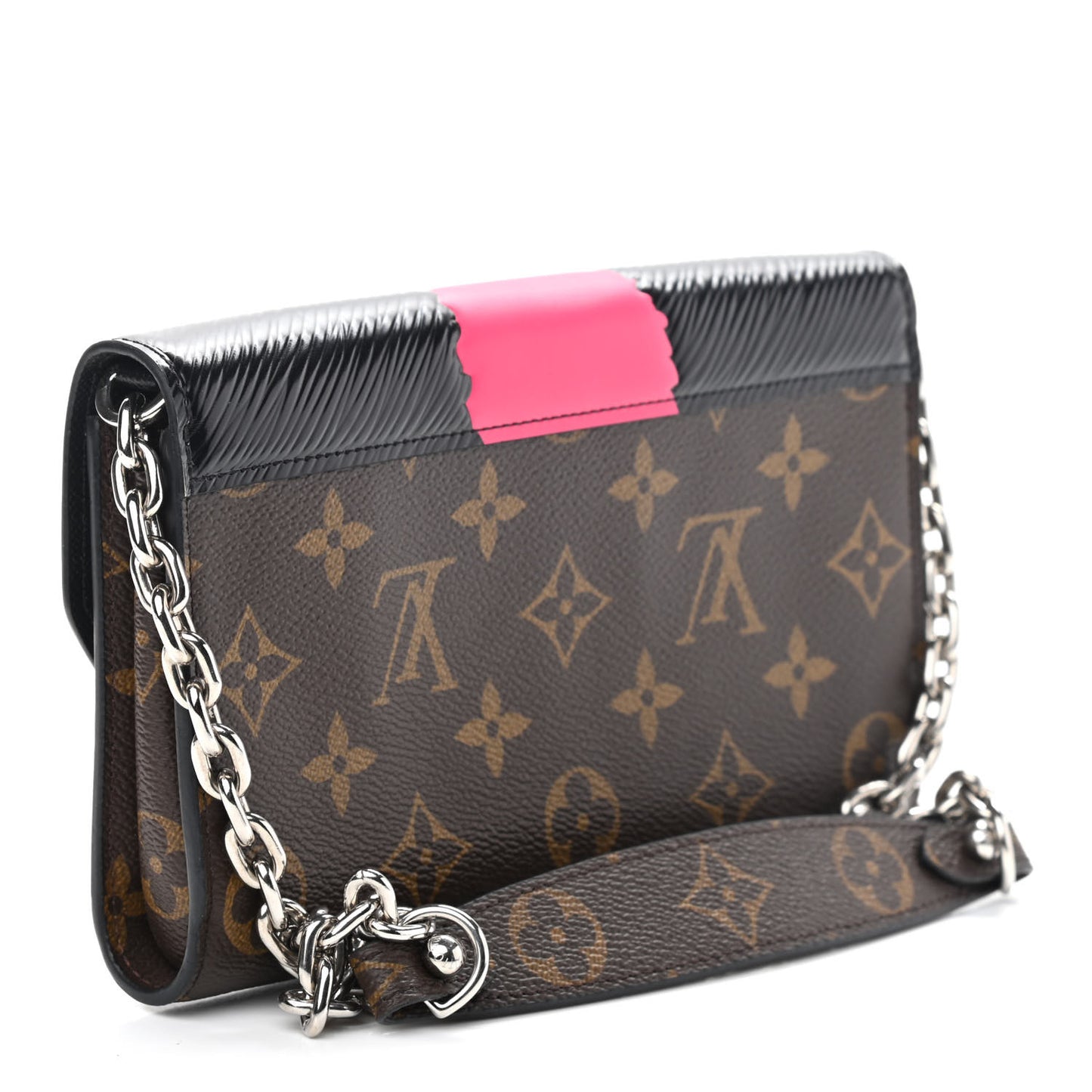 Monogram Kabuki Chain Wallet Black