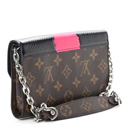 Louis Vuitton Monogram Kabuki Chain Wallet Black 3 of 11