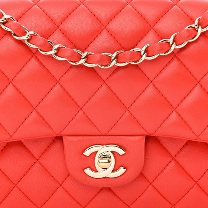 Chanel Lambskin Quilted Medium Double Flap Red 7 of 13