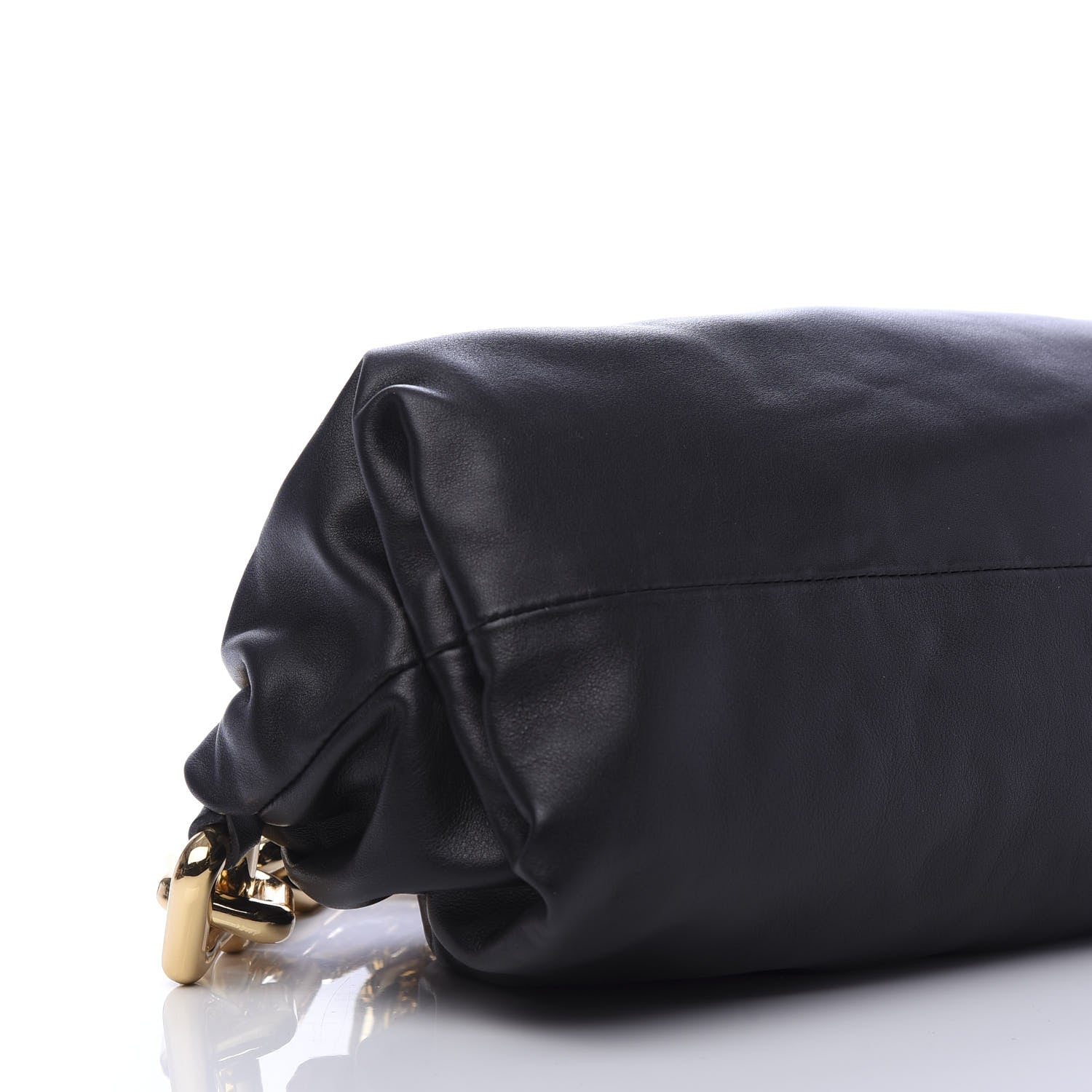 Bottega Veneta Calfskin The Pouch Chain Black 8 of 10