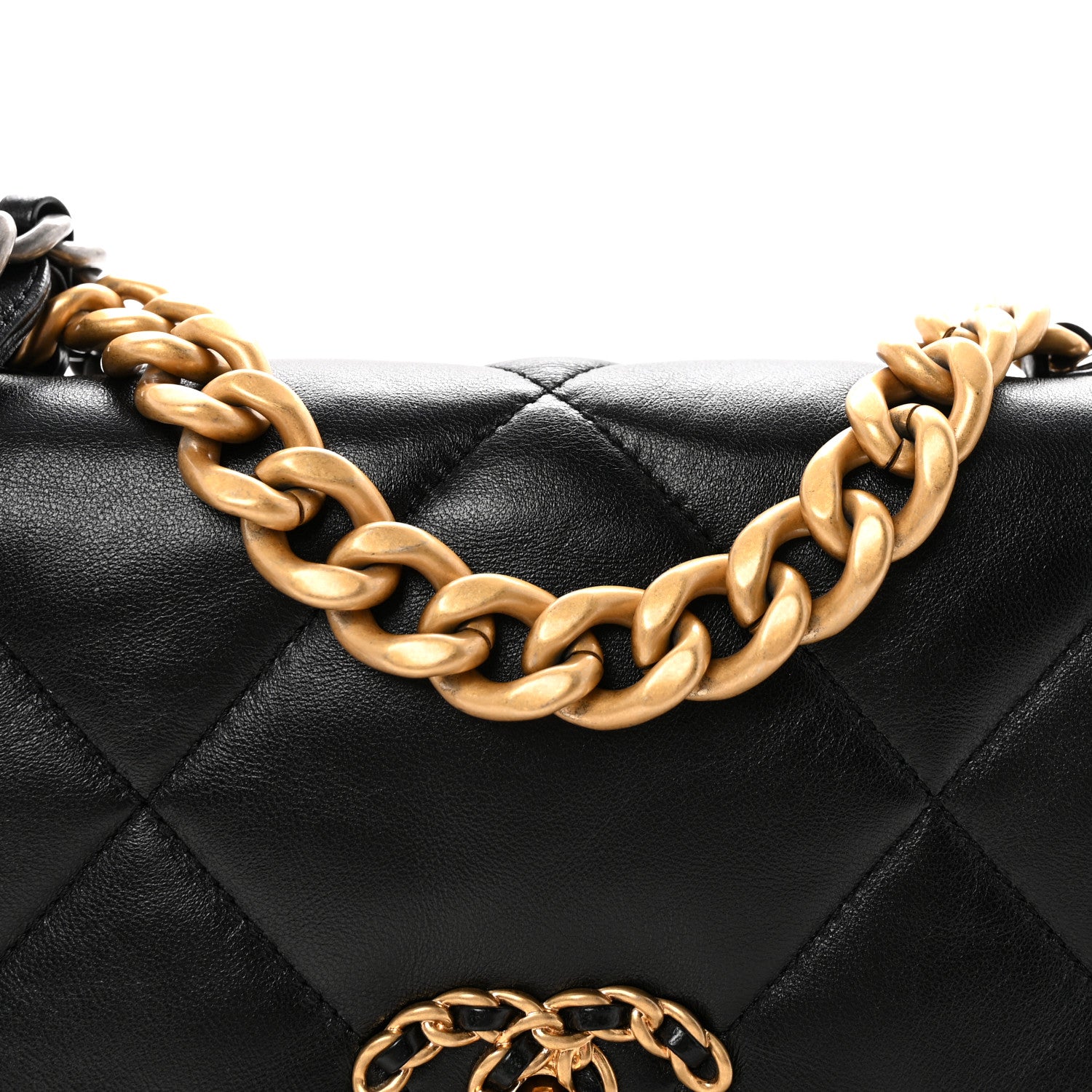 Chanel Lambskin Quilted Medium Chanel 19 Flap Black 8 of 10
