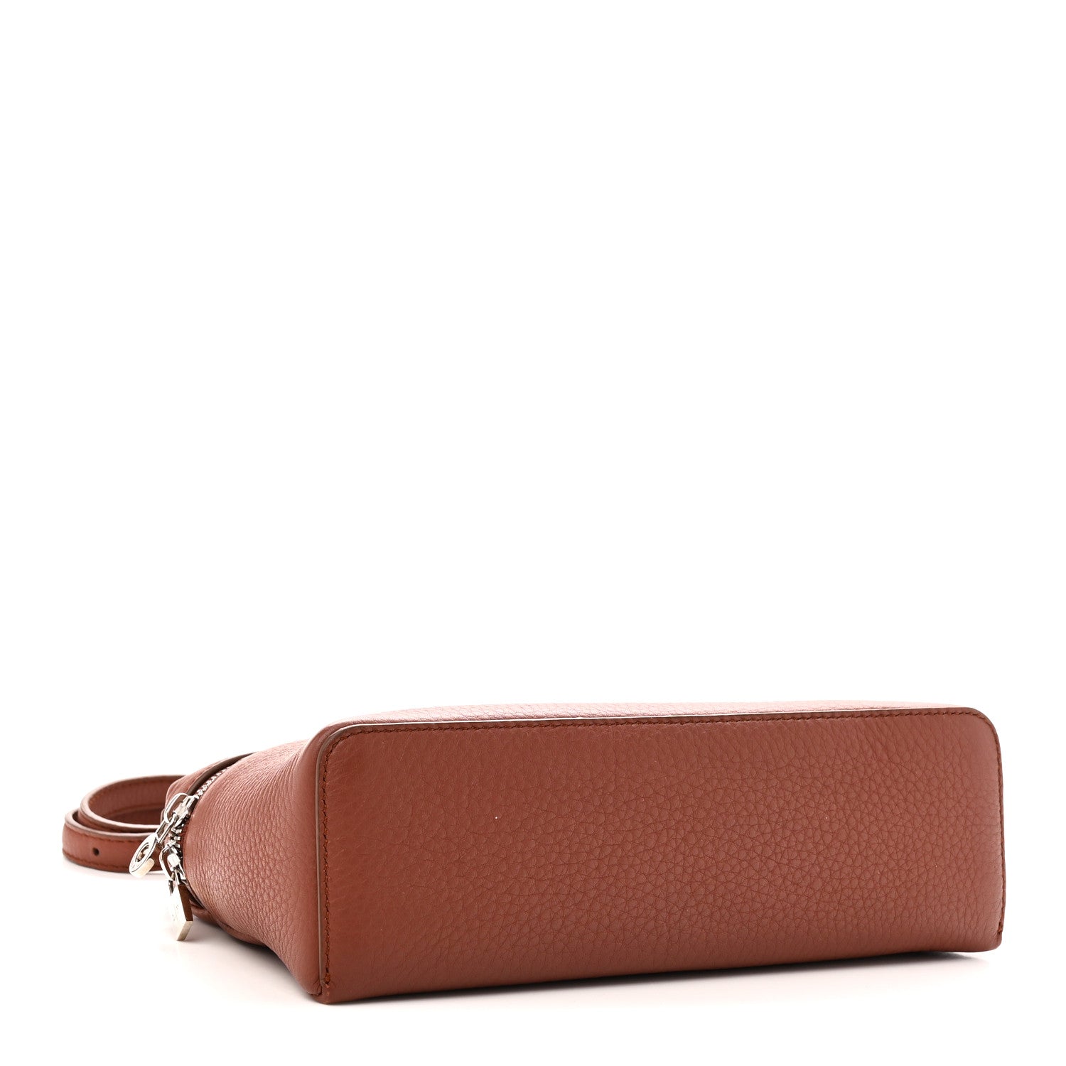 Loro Piana Grained Calfskin L19 Extra Pocket Pouch Kummel 4 of 11