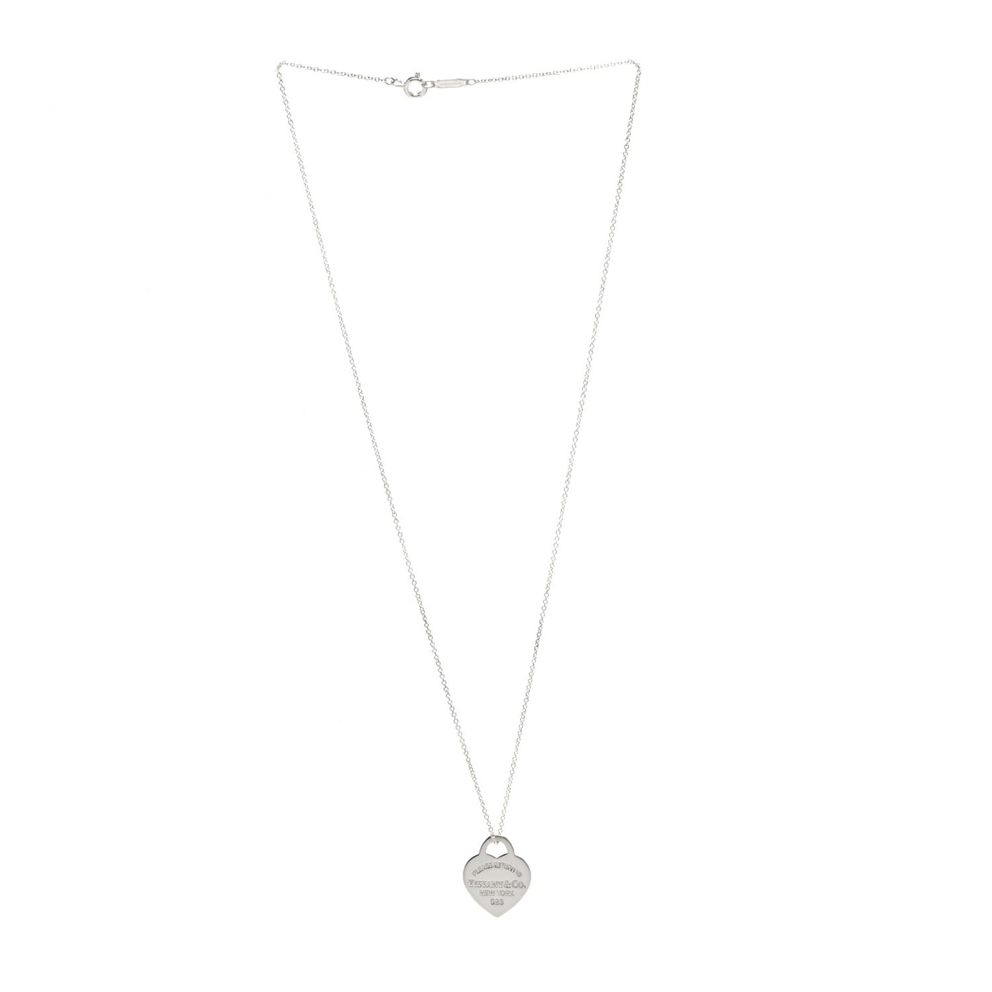 Sterling Silver Small Return to Tiffany Heart Pendant Necklace