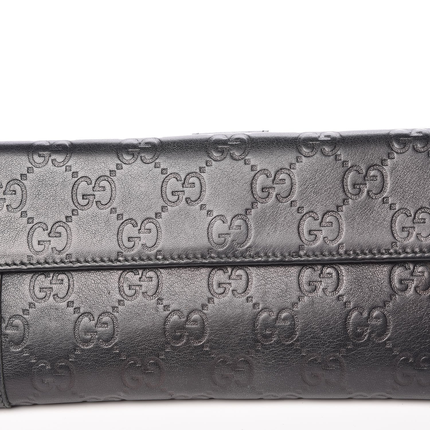 Gucci Guccissima Continental Wallet Black 11 of 13