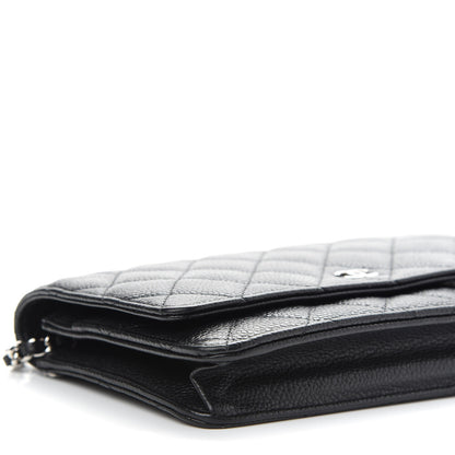 Chanel Caviar Quilted Wallet On Chain WOC Black 9 of 10