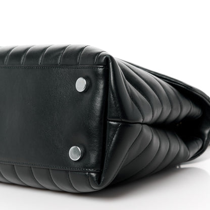 Saint Laurent Calfskin Y Quilted Monogram Medium Loulou Satchel Black 11 of 11