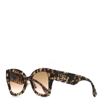 Fendi Acetate FF 53mm Sunglasses 0434/S Tortoise 1 of 8