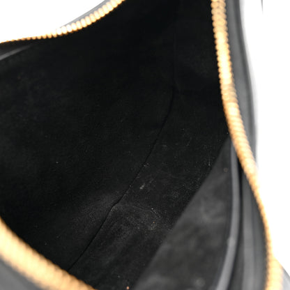 Celine Smooth Calfskin Medium Strap Ava Triomphe Shoulder Bag Black 11 of 12