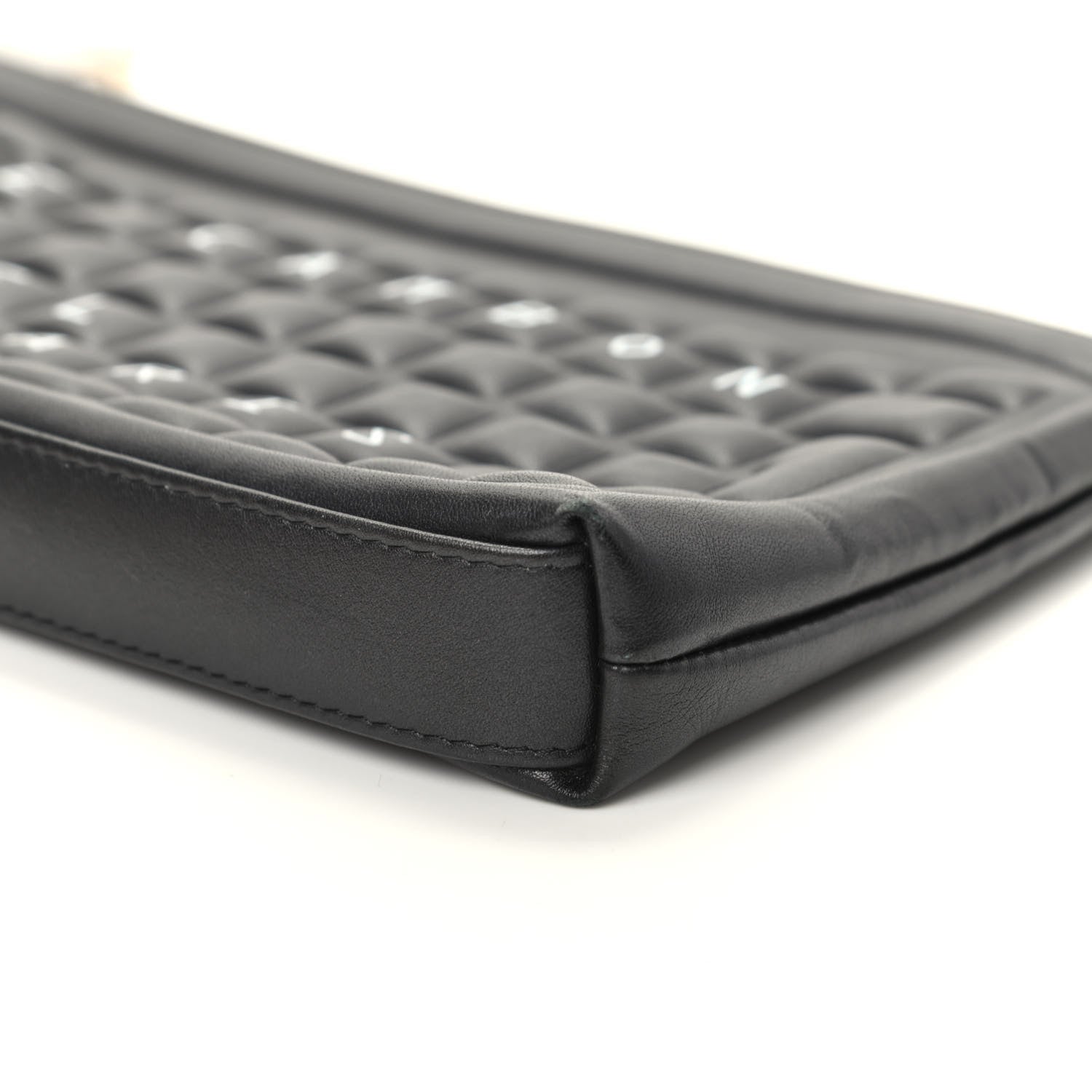 Chanel Metallic Calfskin Keyboard Pouch Black 9 of 9