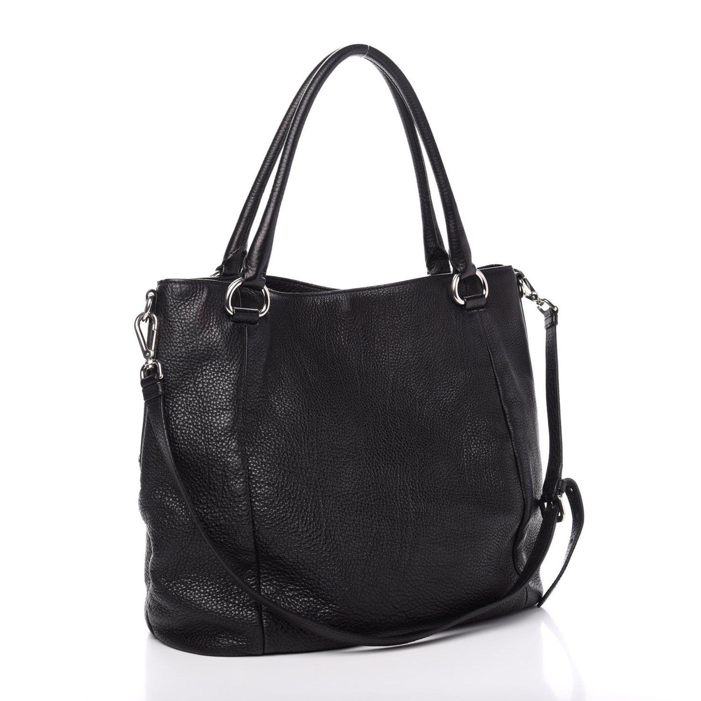 Vitello Daino Tote Black