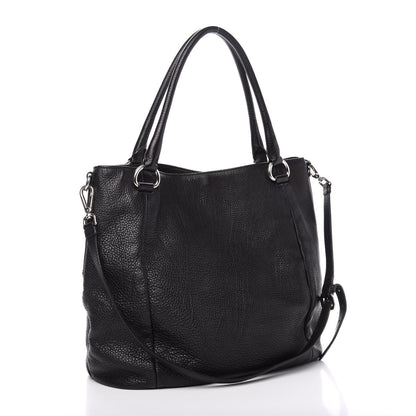 Prada Vitello Daino Tote Black 3 of 12