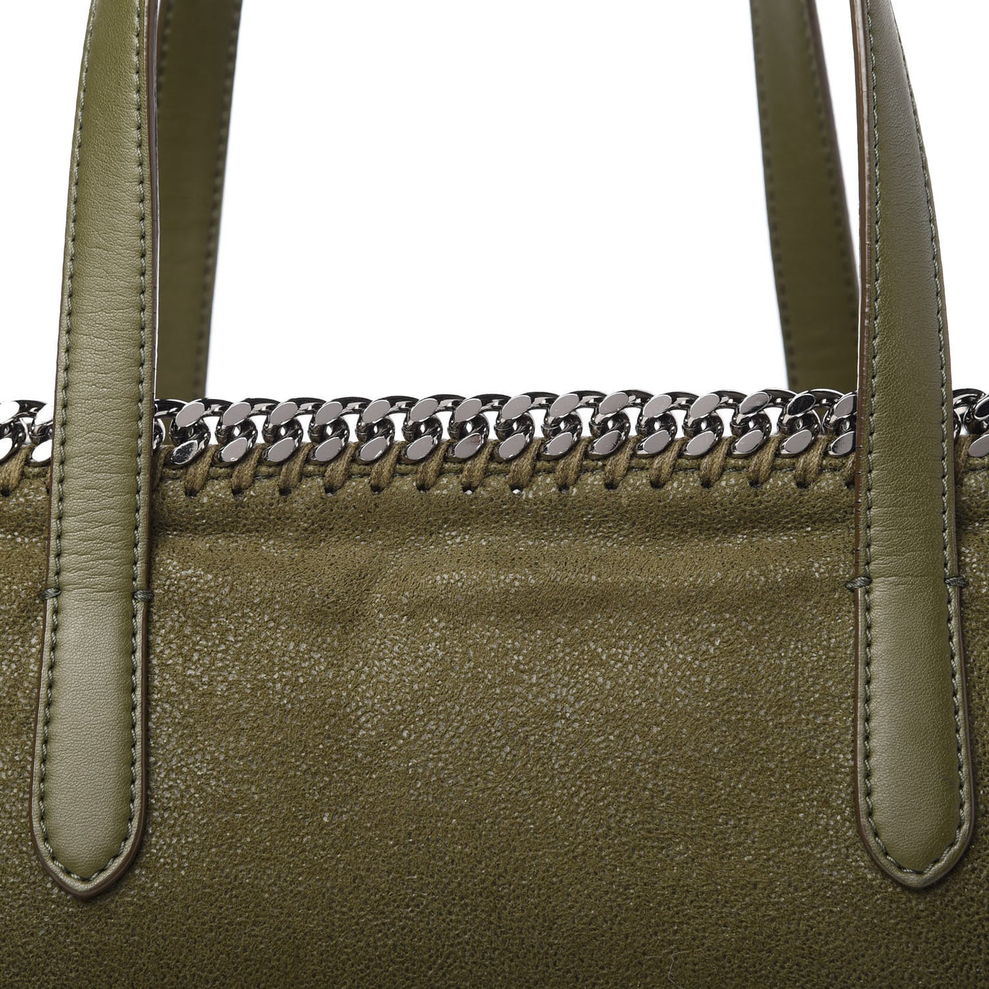 Shaggy Deer Falabella East West Shopper Tote Olive
