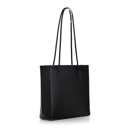 Balenciaga Calfskin Logo Small Shopping Black 3 of 14