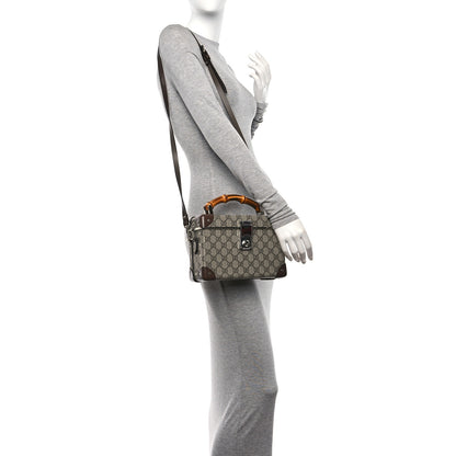 Gucci GG Supreme Monogram Globe-Trotter Beauty Case Brown 2 of 10