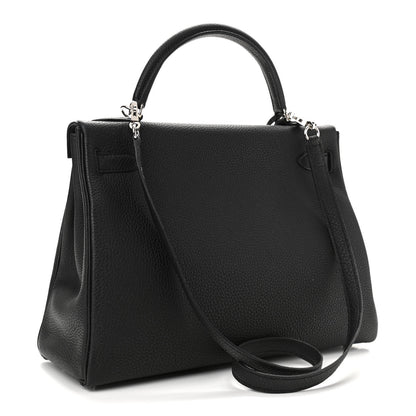 Hermes Togo Kelly Retourne 32 Black 3 of 12