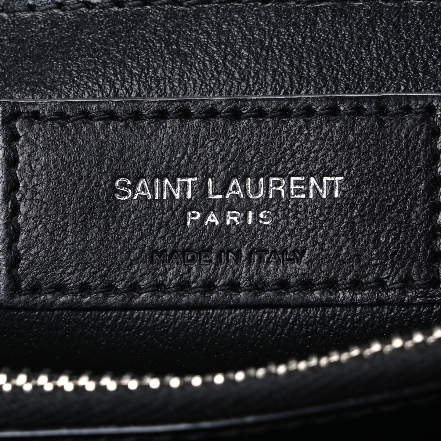 Calfskin Y Quilted Monogram Small Loulou Chain Satchel Black