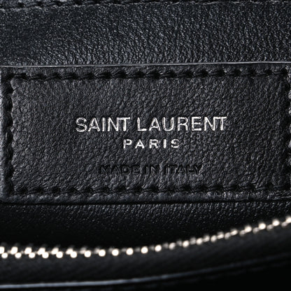 Saint Laurent Calfskin Y Quilted Monogram Small Loulou Chain Satchel Black 6 of 10