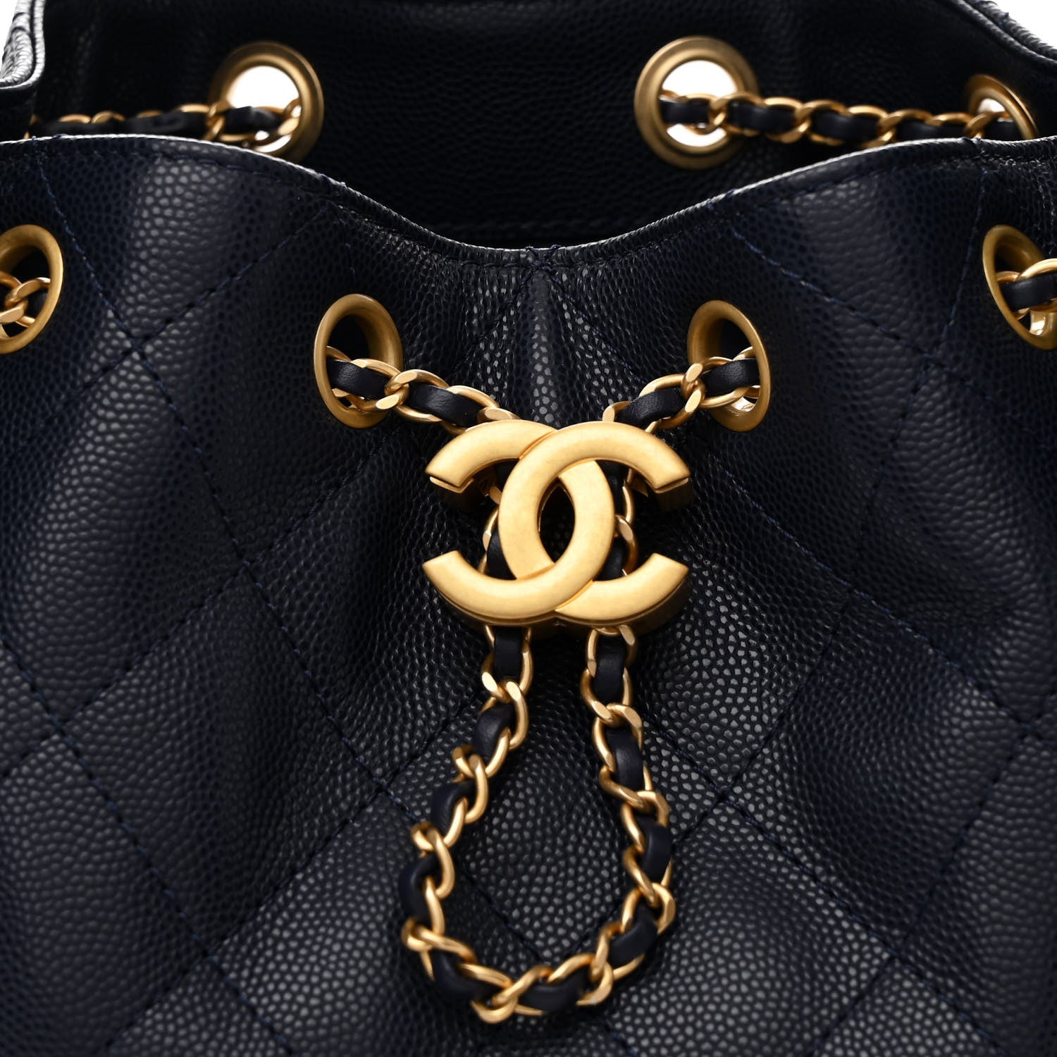 Chanel Caviar Quilted Small Chanel 25 Handbag Dark Navy 8 of 12