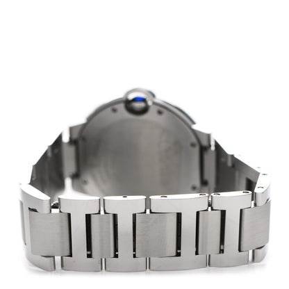 Cartier Stainless Steel Diamond Bezel 36mm Ballon Bleu De Cartier Automatic Watch 3 of 5