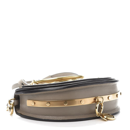 Chloe Calfskin Small Nile Bracelet Minaudiere Bag Motty Grey 4 of 12
