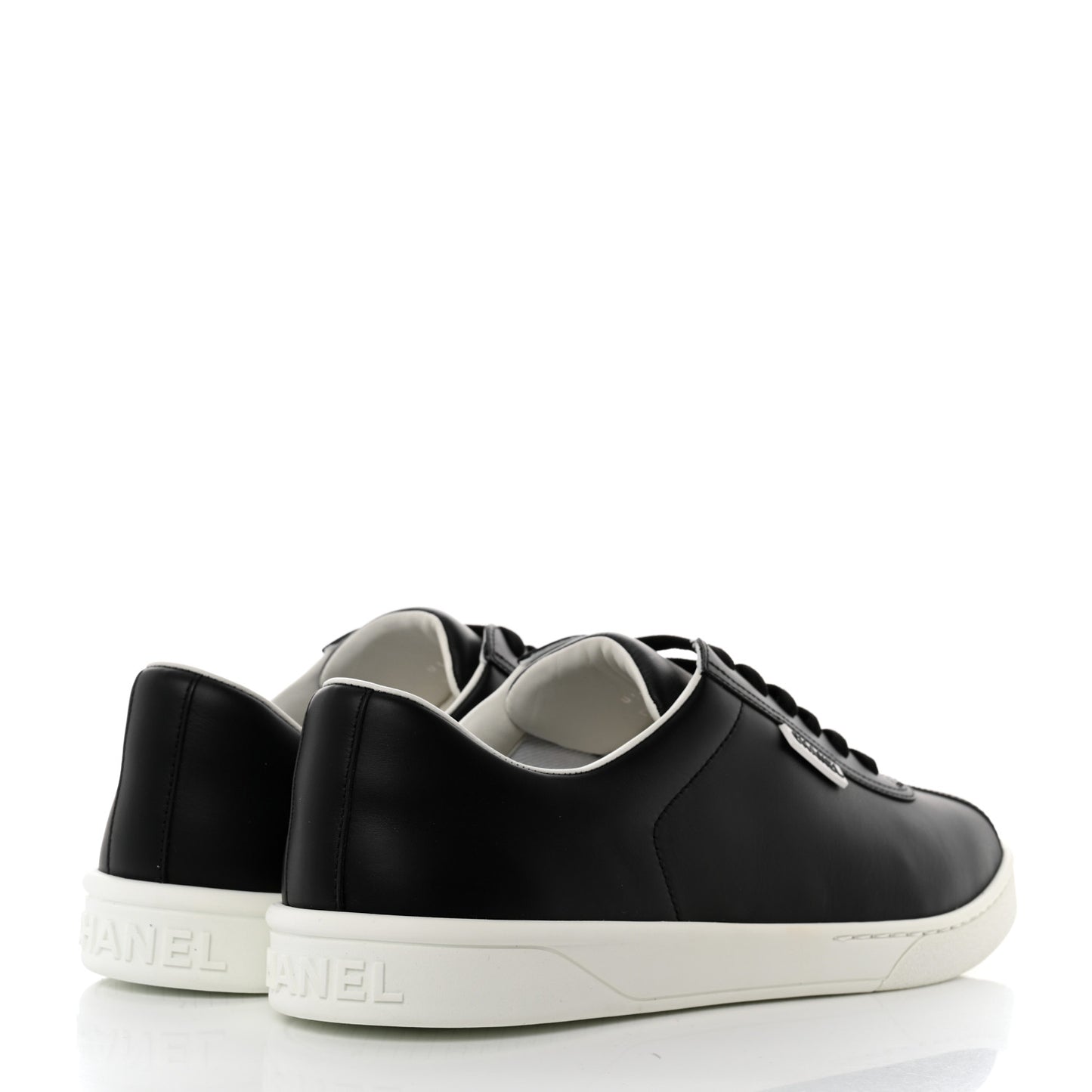 Calfskin Mens CC Sneakers 43 Black