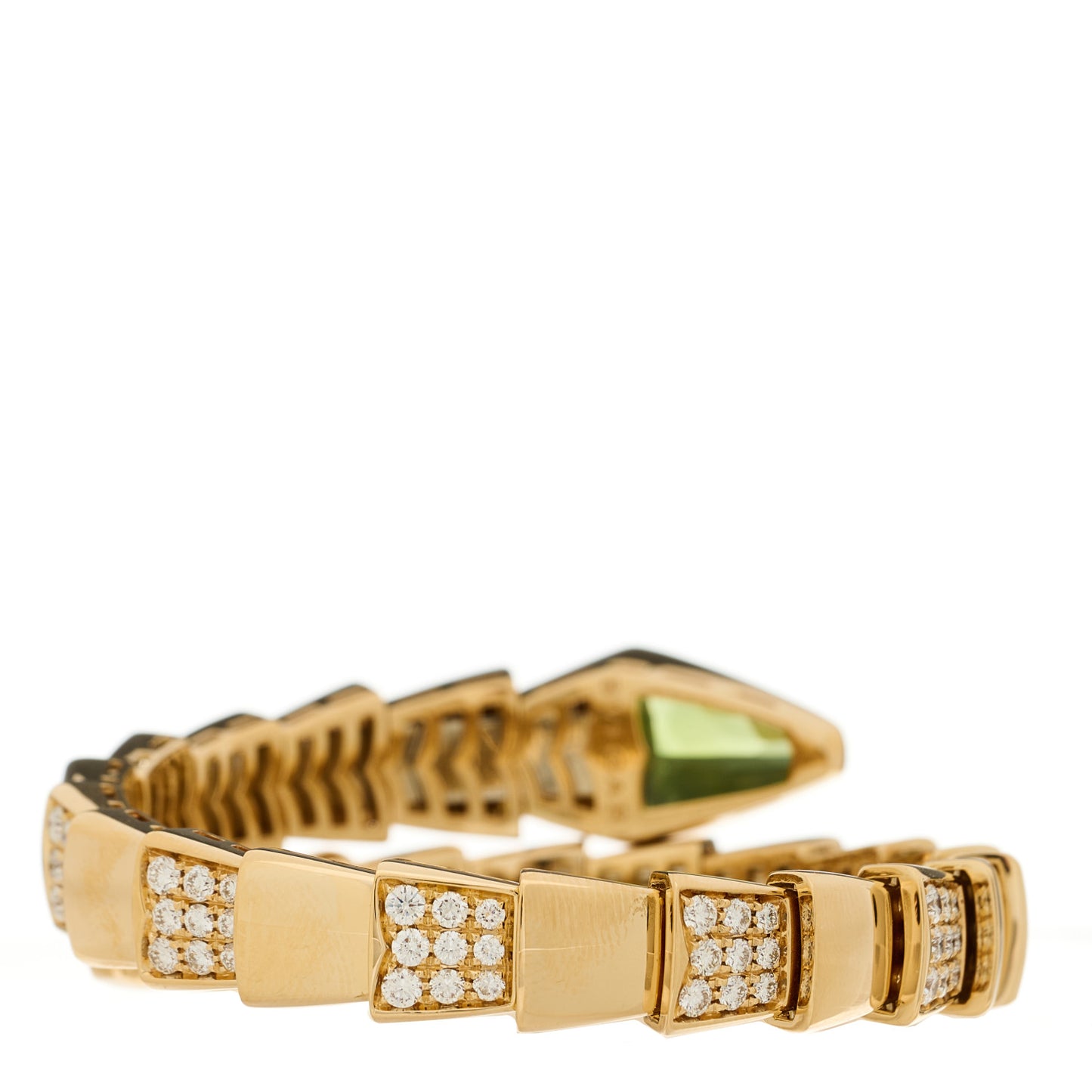 18K Rose Gold Rubellite Diamond Serpenti Scaglie Bracelet