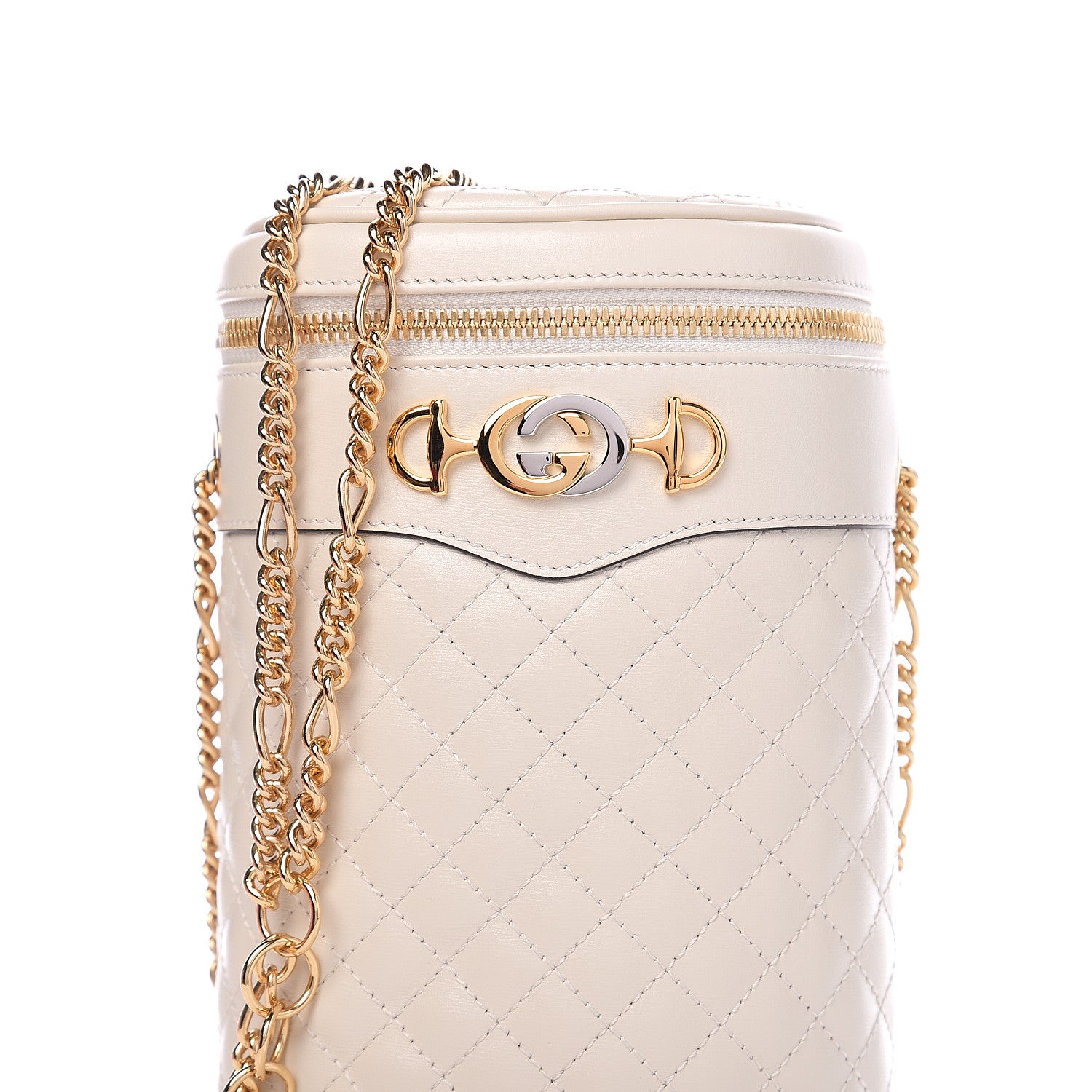 Gucci Calfskin Trapuntata Zumi Belt Bag Off White 7 of 10