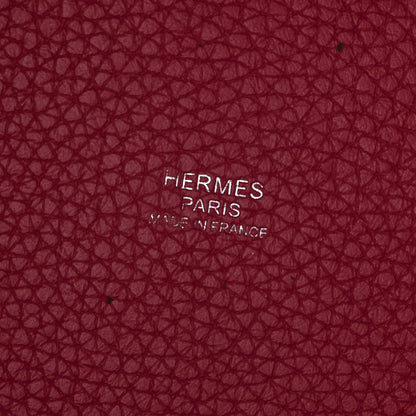 Hermes Taurillon Clemence Swift Eclat Picotin Lock 18 PM Rose Mexico Rouge De Coeur 6 of 11