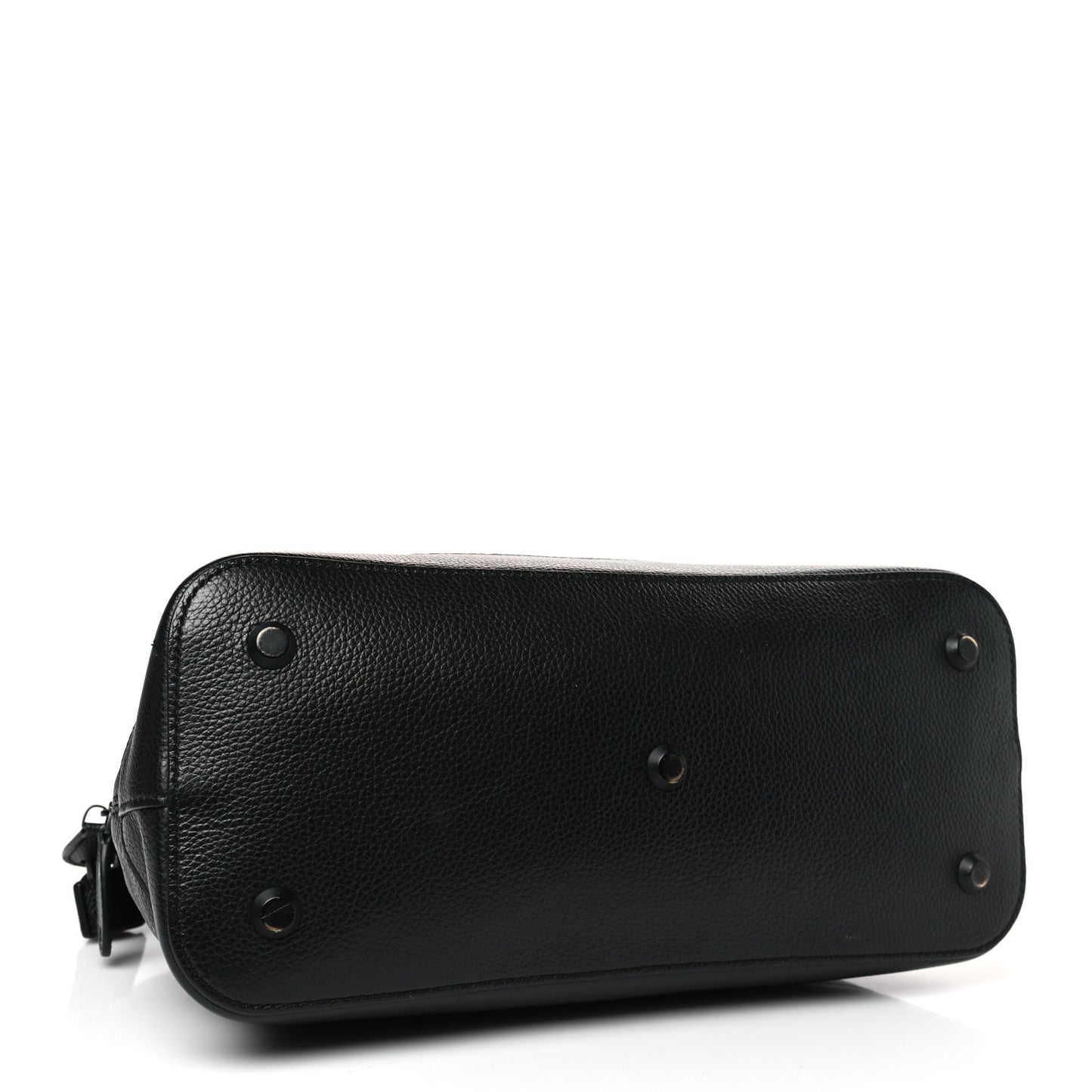 Supple Calfskin Ville Top Handle Bag Black