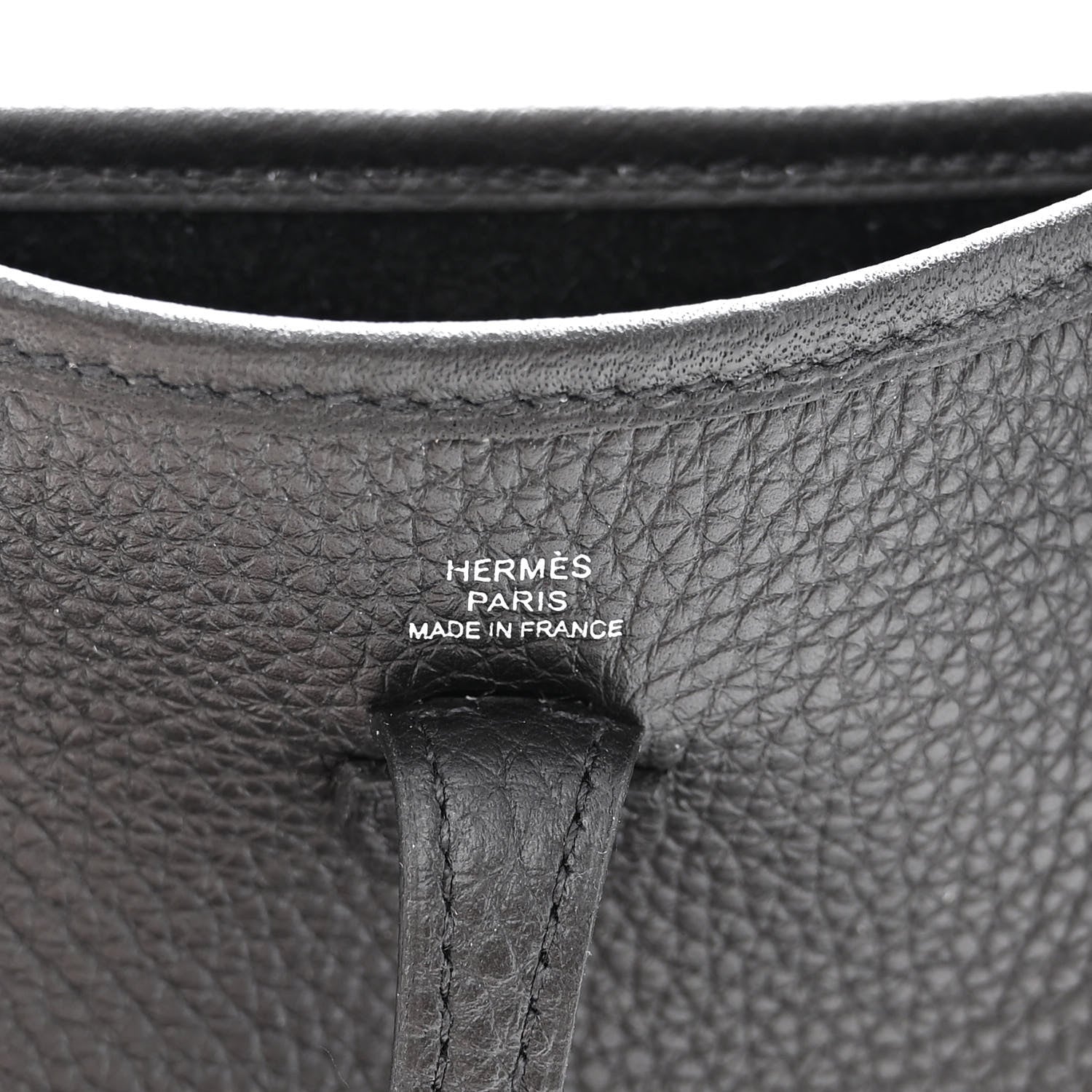 Hermes Taurillon Clemence Evelyne TPM Black 6 of 11