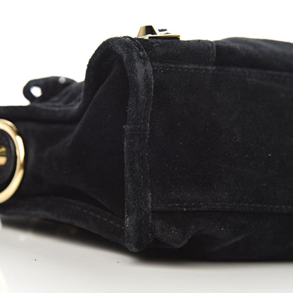 Balenciaga Baby Daim Suede Gold Metallic Edge Hardware Mini City Black 9 of 10