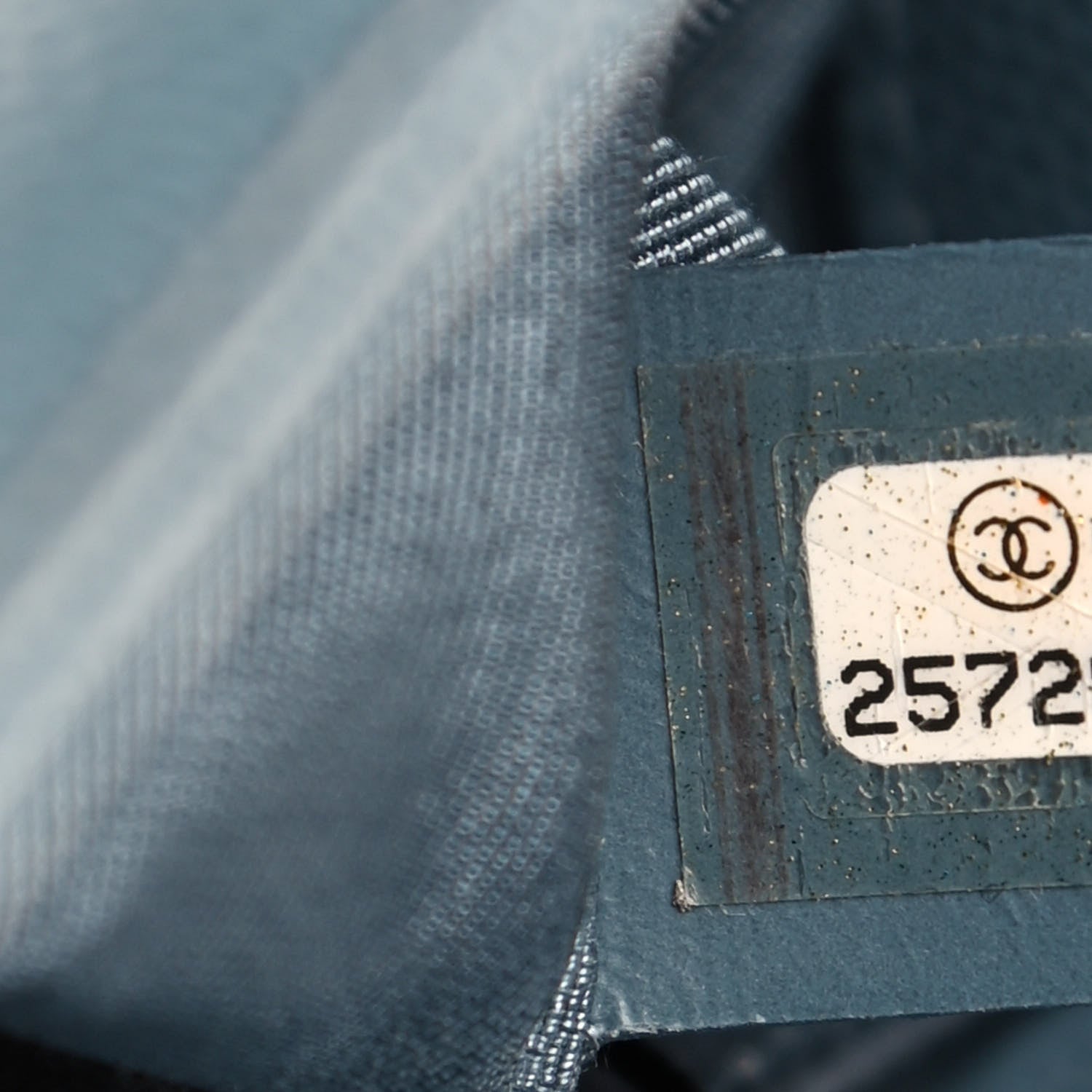 Chanel Caviar Chevron Quilted Medium Boy Flap Blue 7 of 9