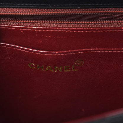 Chanel Lambskin Quilted XL Jumbo Single Flap Black 7 of 8