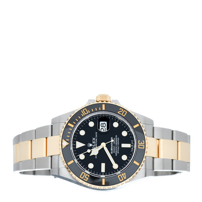 Rolex Stainless Steel 18K Yellow Gold 41mm Submariner Date Watch Black 126613LN 2 of 5
