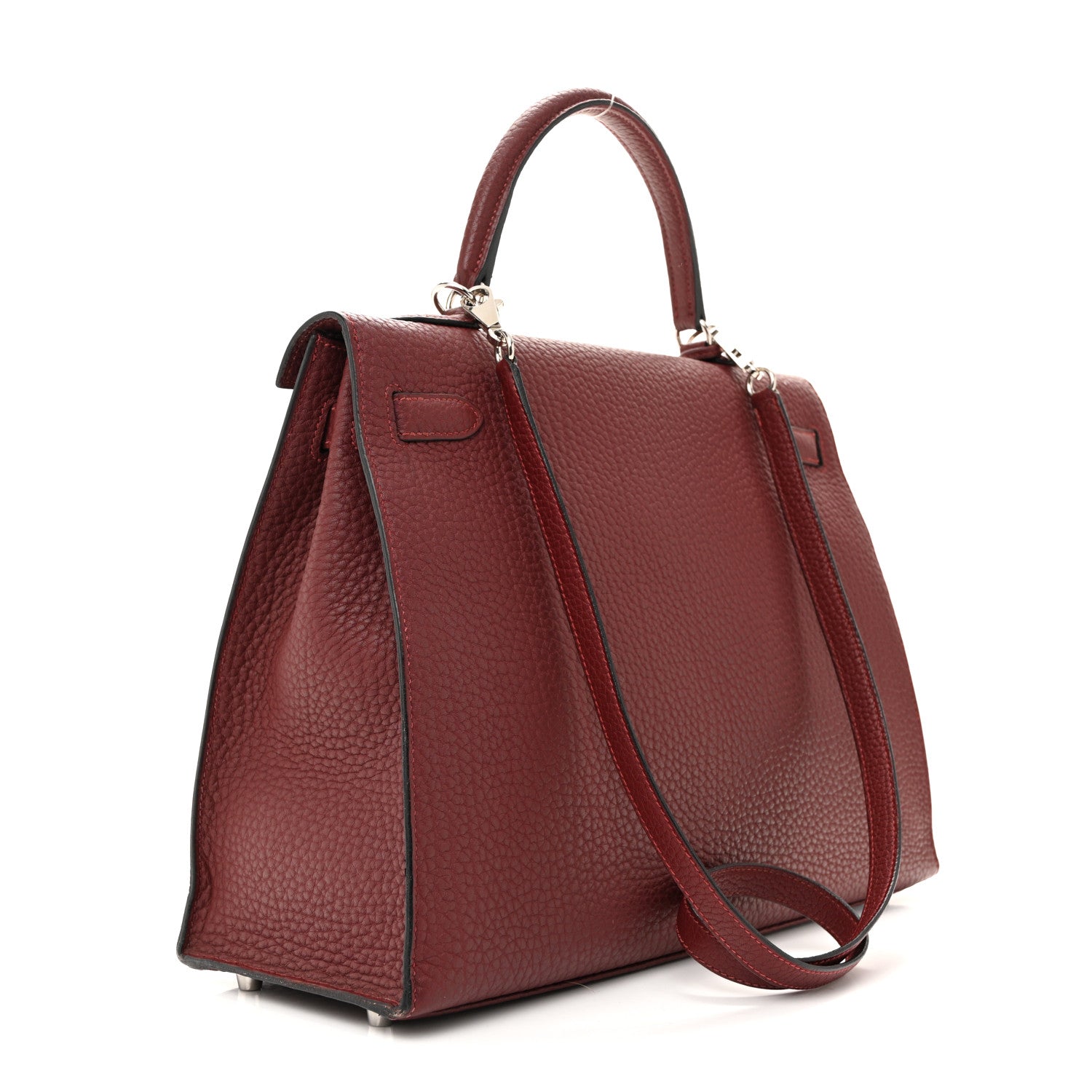 Hermes Fjord Kelly Sellier 35 Rouge H 3 of 16