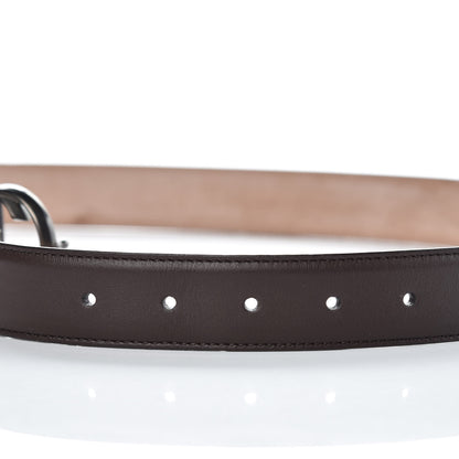Gucci Calfskin Interlocking G Belt 100 40 Dark Brown 8 of 10