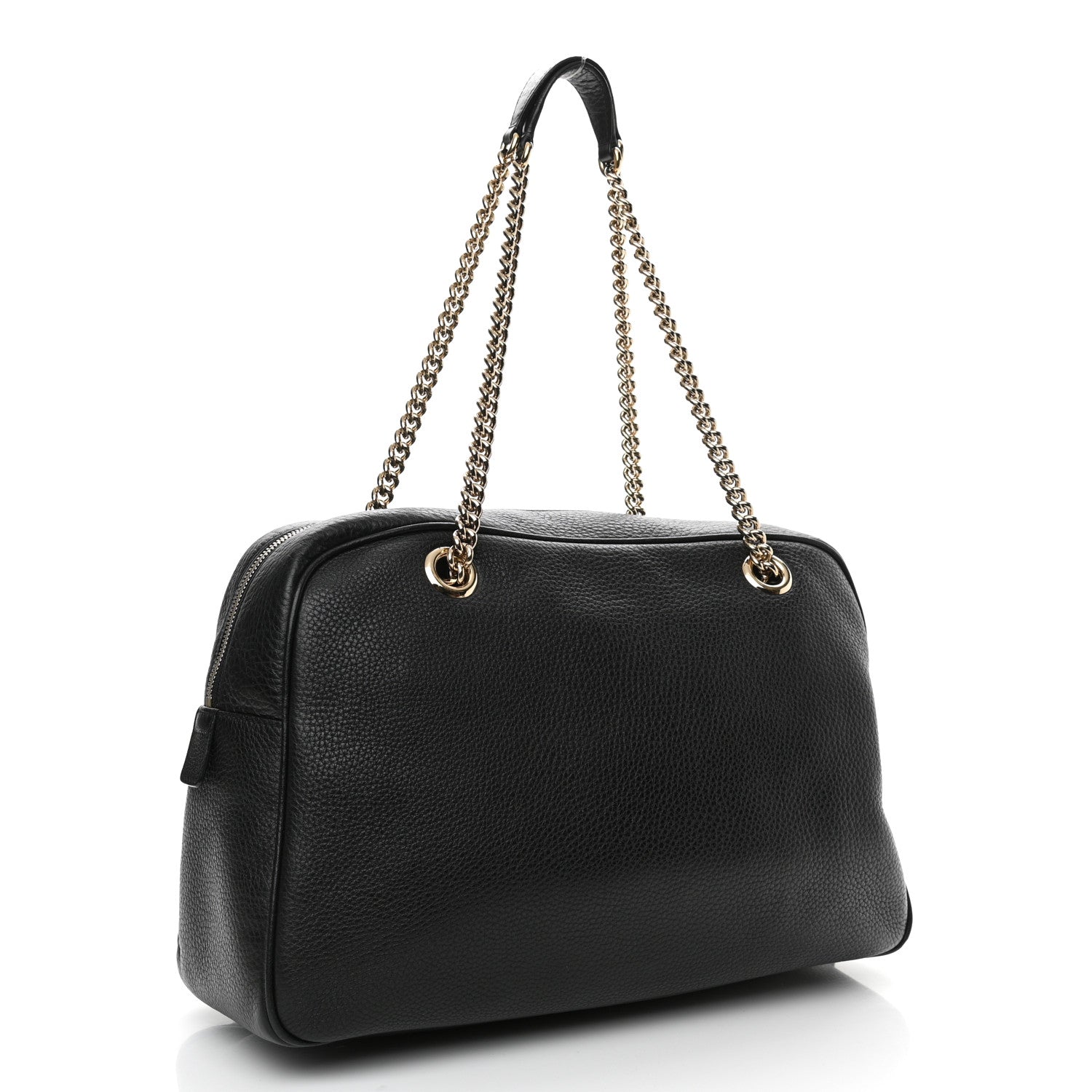 Gucci Pebbled Calfskin Medium Soho Bowler Black 3 of 12