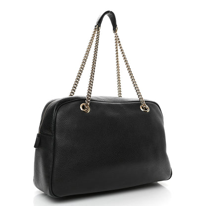 Gucci Pebbled Calfskin Medium Soho Bowler Black 3 of 12