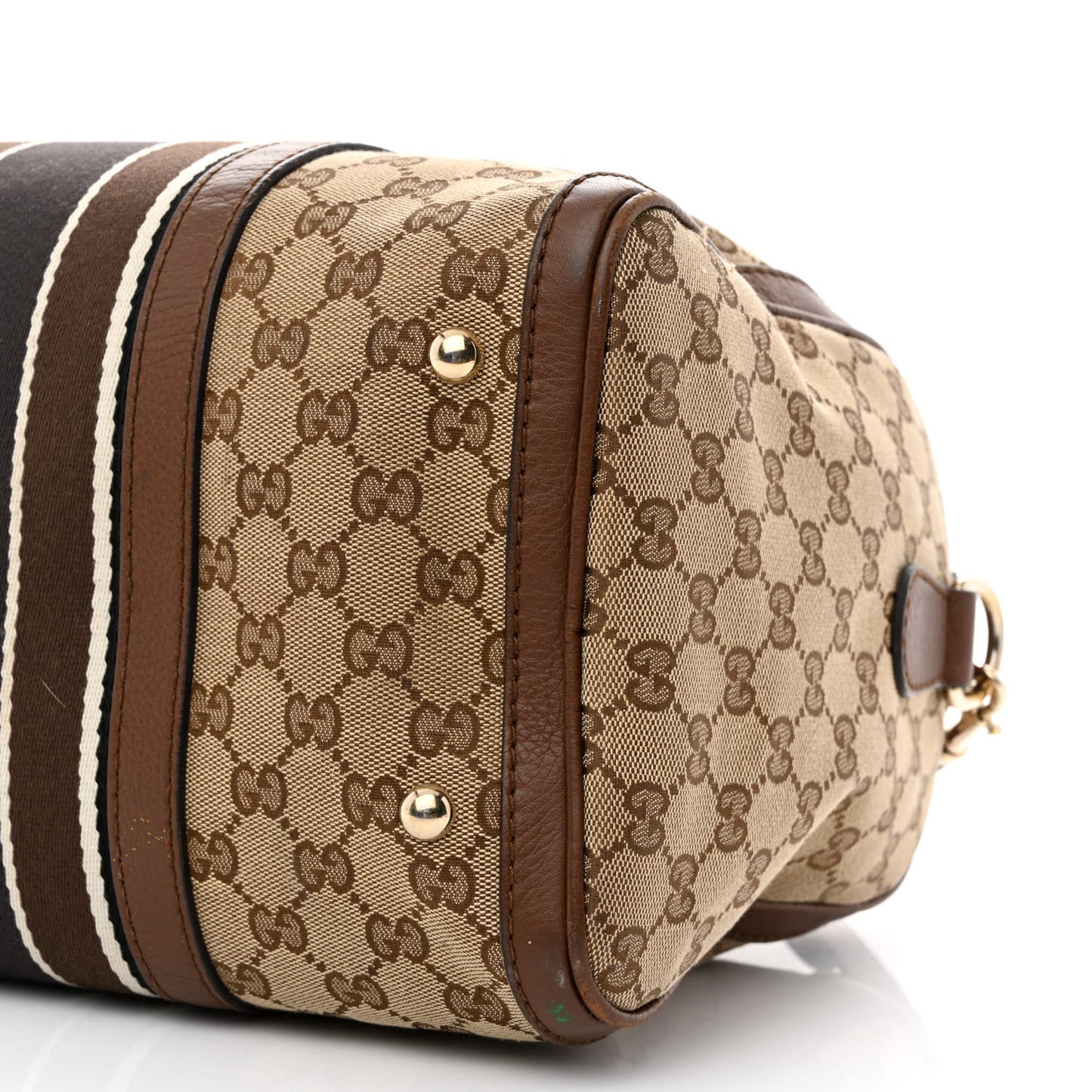 Monogram Web Medium Boston Dark Brown
