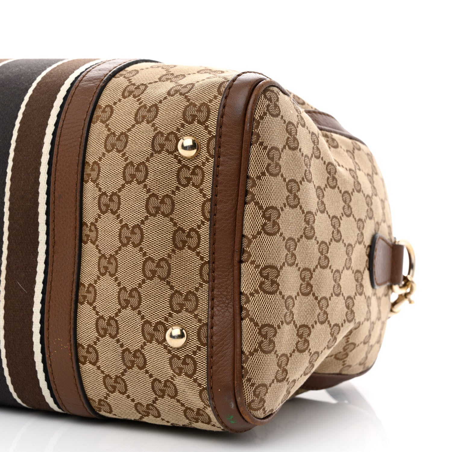 Gucci Monogram Web Medium Boston Dark Brown 11 of 19