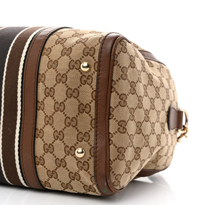 Gucci Monogram Web Medium Boston Dark Brown 11 of 19