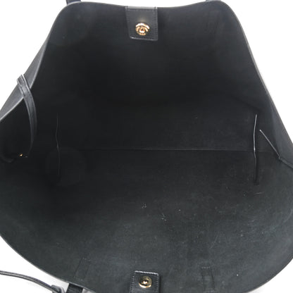 Saint Laurent Calfskin Large Shopping Tote Black 5 of 9