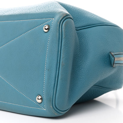 Hermes Taurillon Clemence Victoria II 35 Blue Jean 10 of 14