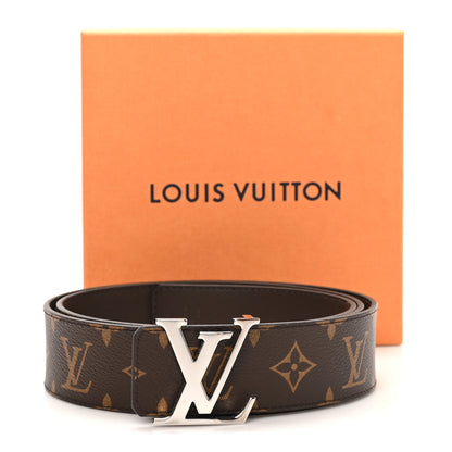 Louis Vuitton Monogram Calfskin 40mm LV Initiales Reversible Belt 100 40 Brown 6 of 8