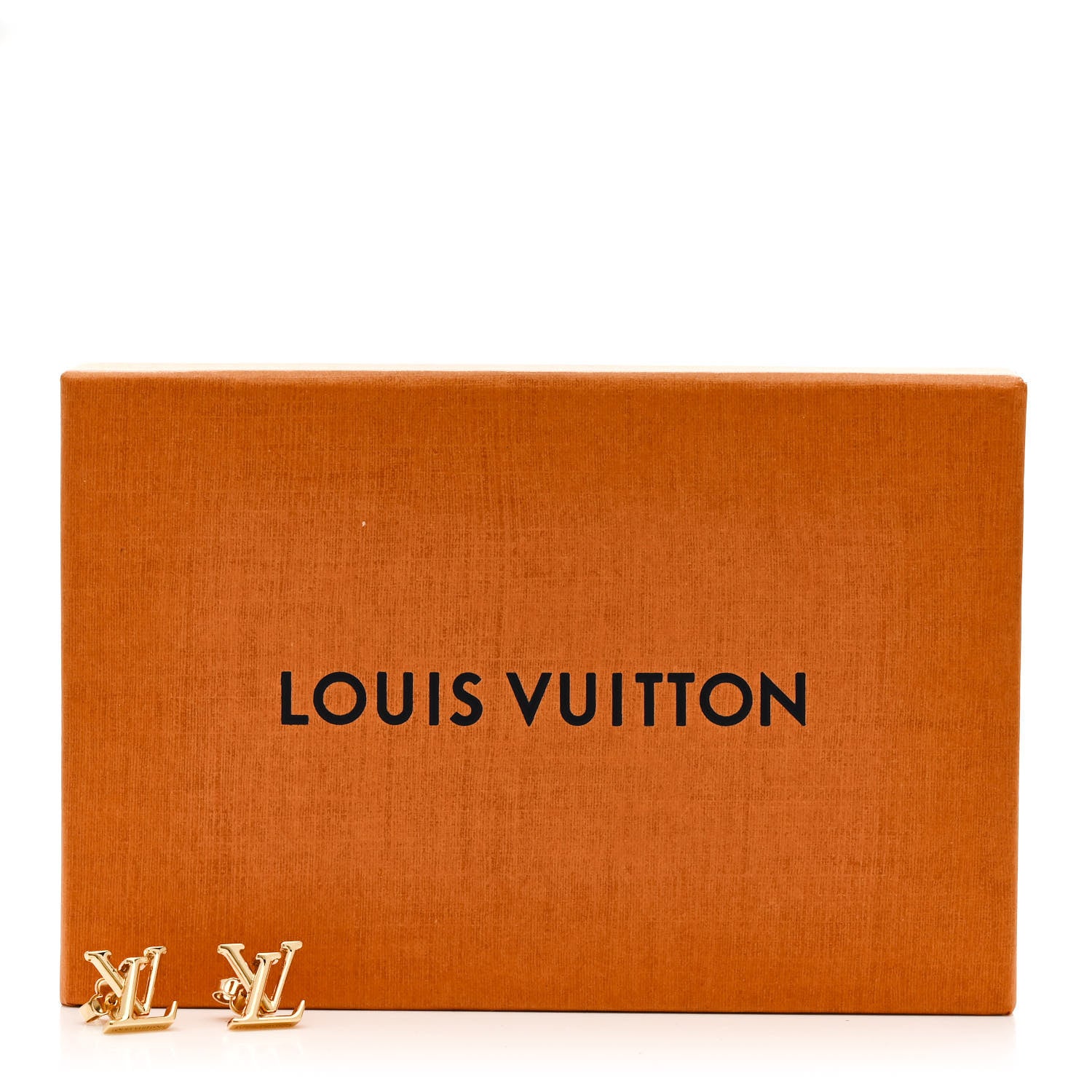 Louis Vuitton Metal LV Iconic Earrings Gold 6 of 6