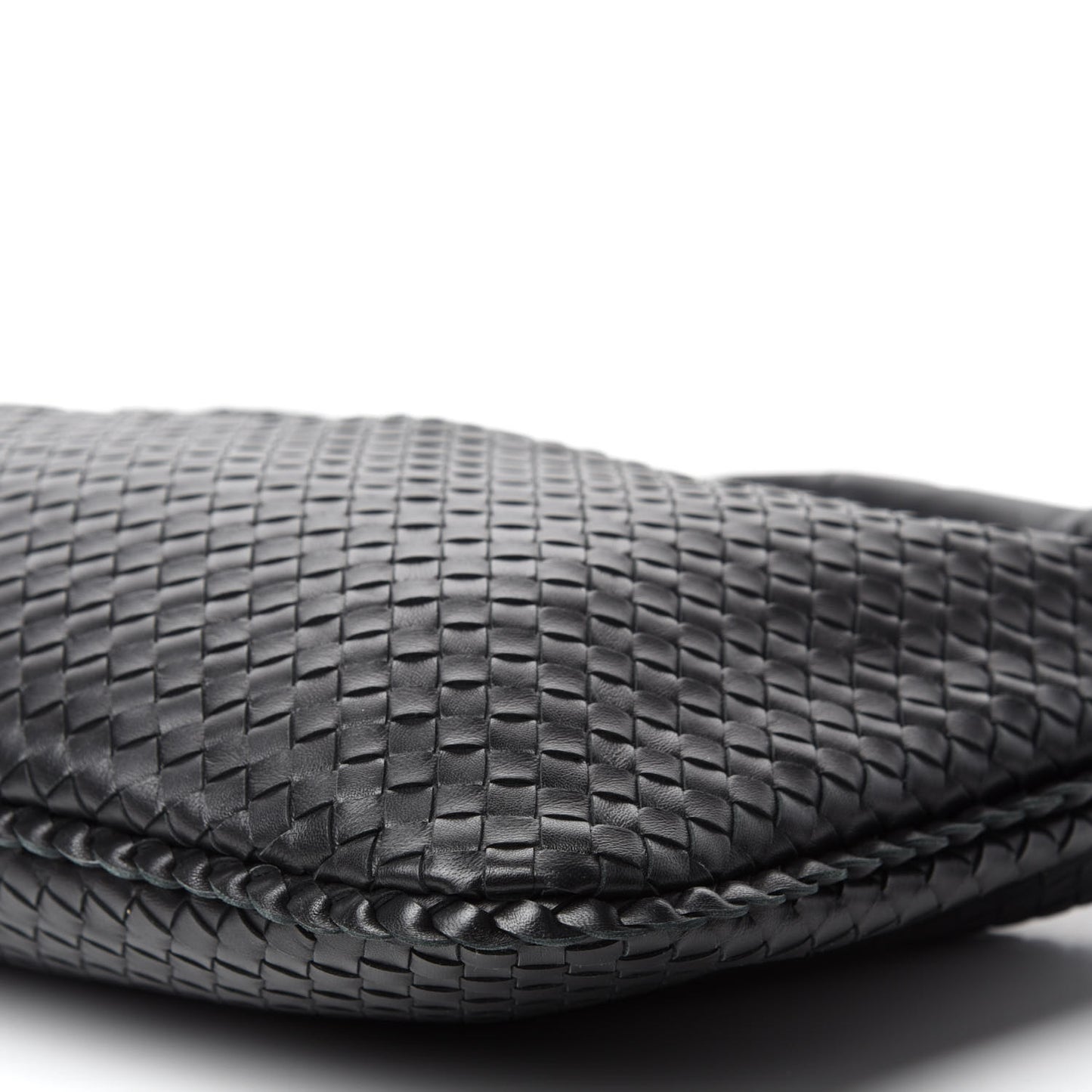 Nappa Intrecciato Large Veneta Hobo Black
